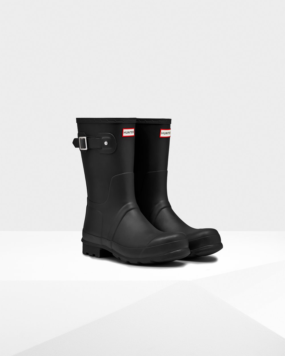 Botas de Lluvia Cortas Hunter Hombre - Original - Negros - GCBLWRH-30